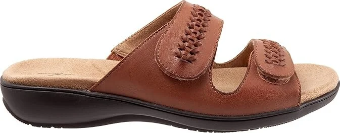 Trotters Ruthie Woven Women's Shoes Luggage : 9 M (B), Leather - Image 7