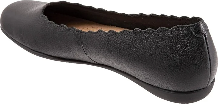 Trotters Sabine Women's Flat Shoes Black : 6 M (B), Leather - Image 4
