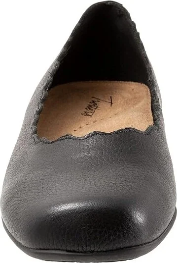 Trotters Sabine Women's Flat Shoes Black : 6 M (B), Leather - Image 5