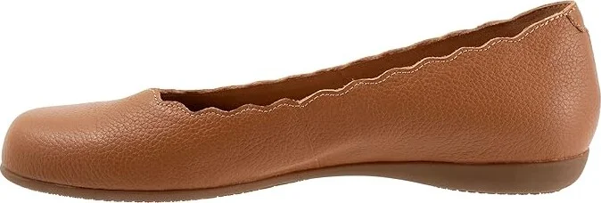 Trotters Sabine Women's Flat Shoes Luggage : 11 W (D), Leather - Image 6