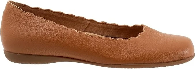 Trotters Sabine Women's Flat Shoes Luggage : 11 W (D), Leather - Image 7