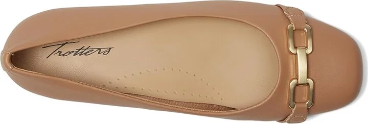 Trotters Sadie Women's Flat Shoes Beige : 10.5 M (B), Leather - Image 2