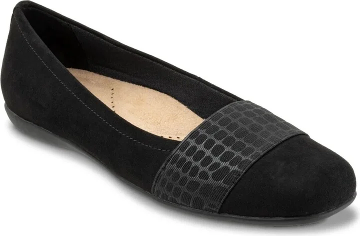Black Suede/Croc Print Band