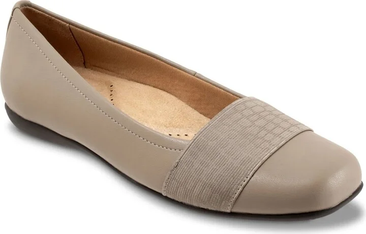 Beige Leather/Croc Print Band