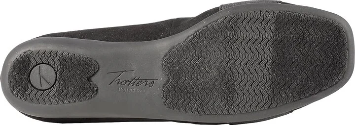 Trotters Samantha Women's Slip on Shoes Black Microfiber/Elastic : 7 N (AA), Suede - Image 4