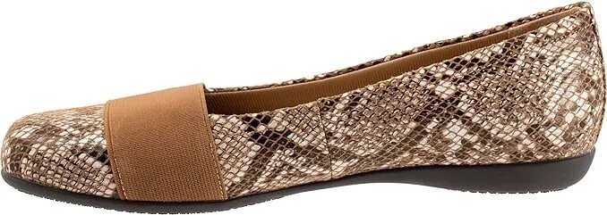 Trotters Samantha Women's Slip on Shoes Brown Snake : 9 W (D) - Image 6