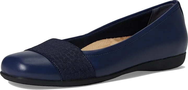Trotters Samantha Women's Slip on Shoes Navy Veg/Croco Gore : 6.5 N (AA) - Image 5