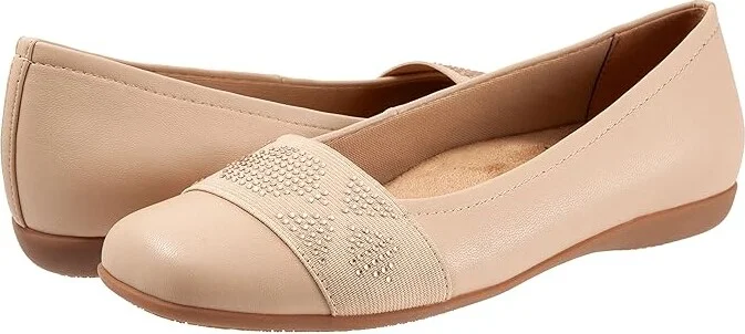 Trotters Samantha Women's Slip on Shoes Nude Gem : 7 M (B)