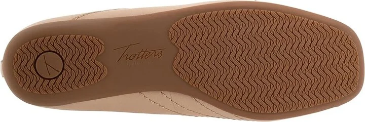 Trotters Sasha Women's Flat Shoes Beige : 7 WW (EE), Leather - Image 3