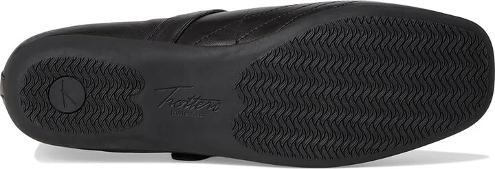 Trotters Sherese Women's Flat Shoes Black : 9 W (D), Leather/Polyester - Image 3