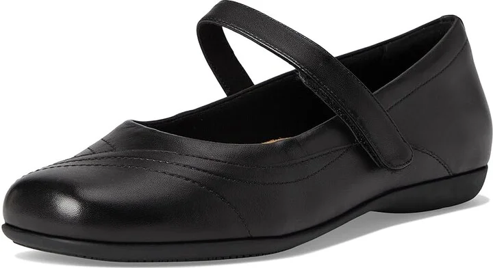 Trotters Sherese Women's Flat Shoes Black : 9 W (D), Leather/Polyester - Image 5