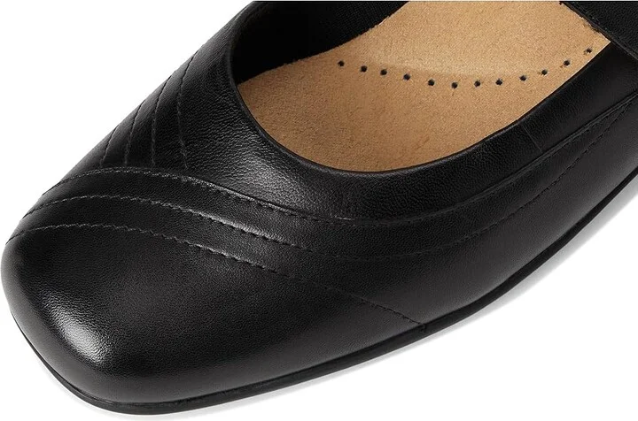 Trotters Sherese Women's Flat Shoes Black : 9 W (D), Leather/Polyester - Image 7