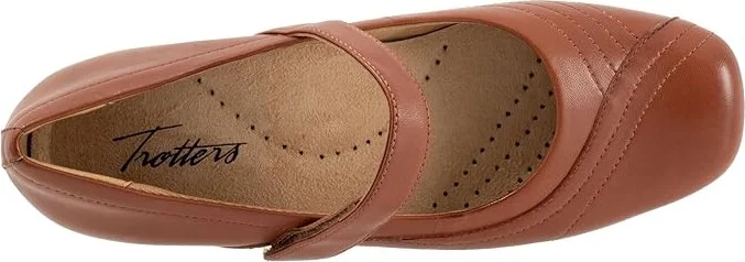 Trotters Sherese Women's Flat Shoes Luggage : 9.5 W (D), Leather/Polyester - Image 2