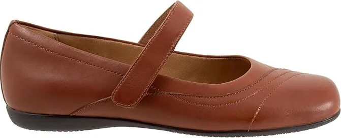 Trotters Sherese Women's Flat Shoes Luggage : 9.5 W (D), Leather/Polyester - Image 7