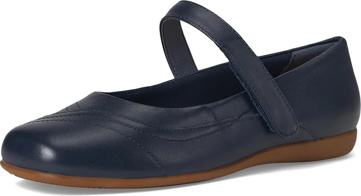 Trotters Sherese Women's Flat Shoes Navy : 8.5 W (D), Leather/Polyester - Image 5