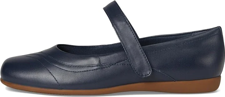 Trotters Sherese Women's Flat Shoes Navy : 8.5 W (D), Leather/Polyester - Image 6