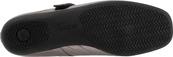 Trotters Sherese Women's Flat Shoes Pewter : 10 WW (EE), Leather/Polyester - Image 3