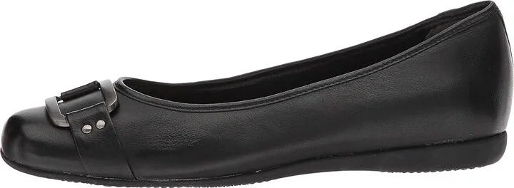Trotters Sizzle Signature Women's Flat Shoes Black Soft Burnished Leather : 11 SS (4A) - Image 7