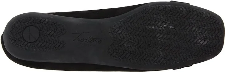 Trotters Sizzle Signature Women's Flat Shoes Black Suede : 7 N (AA) - Image 4