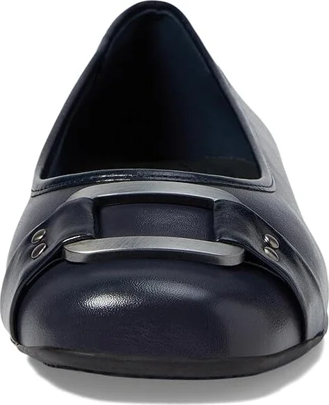 Trotters Sizzle Women's Dress Flat Shoes Navy Smooth : 10.5 N (AA), Leather - Image 2