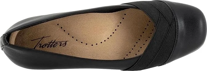 Trotters Stella Women's Flat Shoes Black : 6 W (D) - Image 2