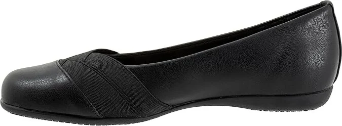 Trotters Stella Women's Flat Shoes Black : 6 W (D) - Image 5