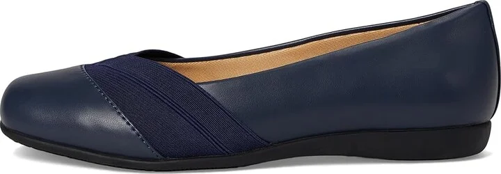 Trotters Stella Women's Flat Shoes Navy : 12 W (D) - Image 6