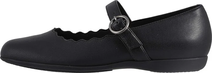 Trotters Sugar Women's Flat Shoes Black : 8 N (AA), Leather - Image 7