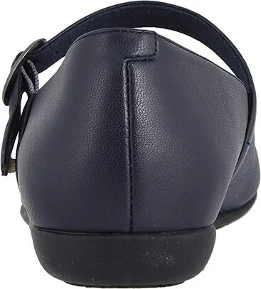 Trotters Sugar Women's Flat Shoes Navy : 9.5 N (AA), Leather - Image 5