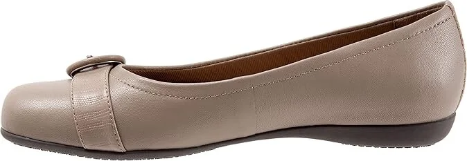 Trotters Sylvia Women's Shoes Taupe : 5 M (B), Leather - Image 6