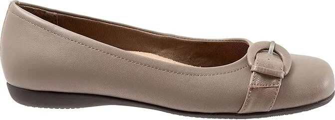 Trotters Sylvia Women's Shoes Taupe : 5 M (B), Leather - Image 7