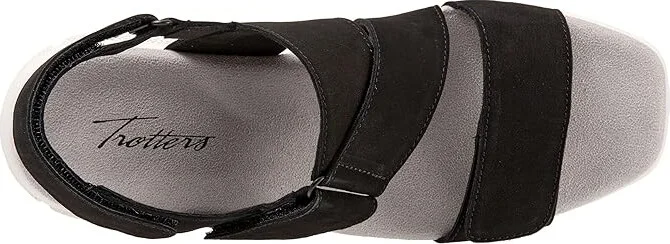 Trotters Tatia Women's Shoes Black Nubuck : 7 M (B), Suede - Image 2