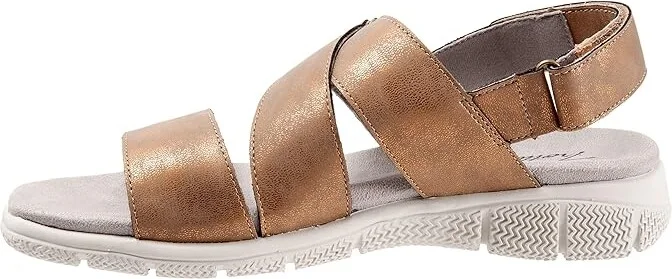Trotters Tatia Women's Shoes Bronze Metallic : 11 W (D), Leather - Image 6