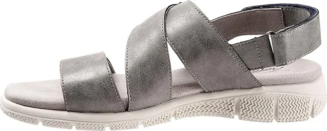Trotters Tatia Women's Shoes Silver Metallic : 8.5 W (D), Leather - Image 6