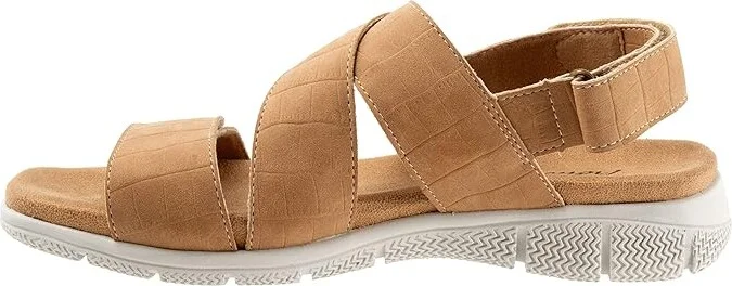 Trotters Tatia Women's Shoes Tan Croco : 9.5 W (D), Leather - Image 6