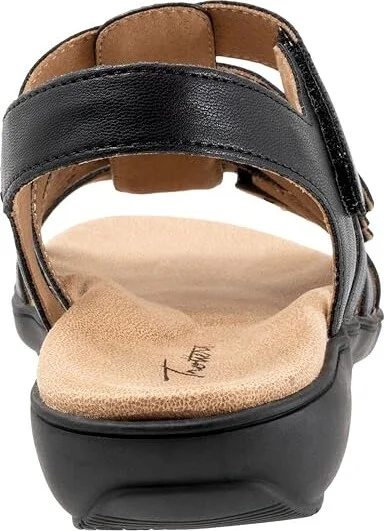 Trotters Tiki Laser Women's Sandals Black : 9.5 M (B), Leather - Image 4