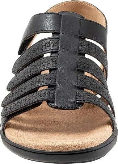 Trotters Tiki Laser Women's Sandals Black : 9.5 M (B), Leather - Image 5