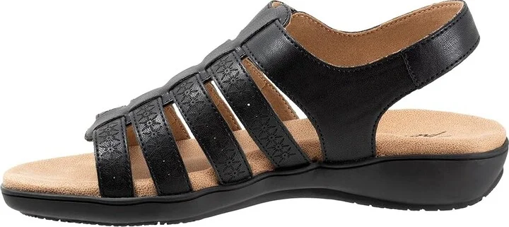 Trotters Tiki Laser Women's Sandals Black : 9.5 M (B), Leather - Image 6