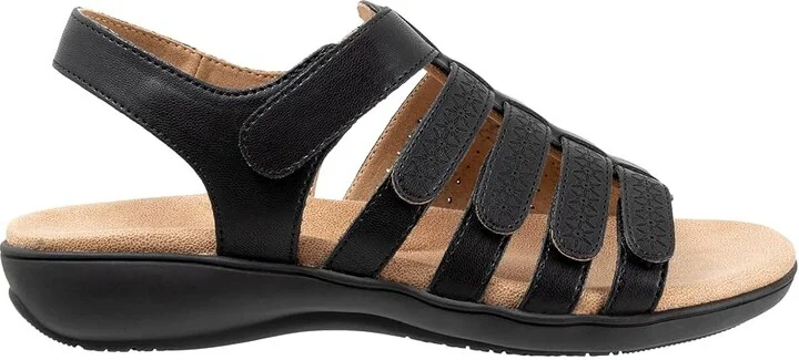 Trotters Tiki Laser Women's Sandals Black : 9.5 M (B), Leather - Image 7