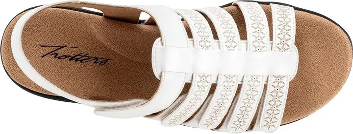 Trotters Tiki Laser Women's Sandals White : 9 M (B), Leather - Image 2