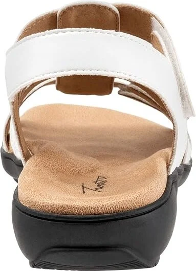 Trotters Tiki Laser Women's Sandals White : 9 M (B), Leather - Image 4