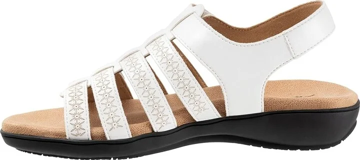 Trotters Tiki Laser Women's Sandals White : 9 M (B), Leather - Image 6
