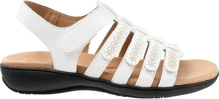 Trotters Tiki Laser Women's Sandals White : 9 M (B), Leather - Image 7