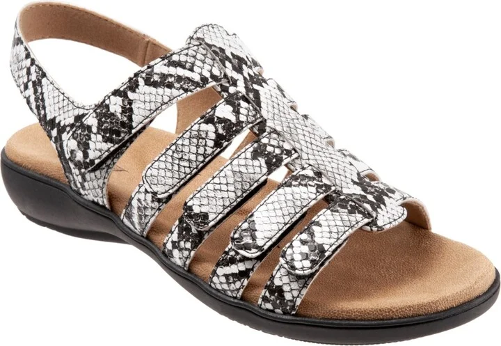 Trotters Tiki Sandal - Black/white - Image 4