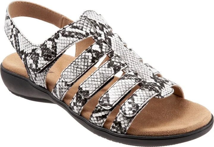 Trotters Tiki Sandal - Black/white
