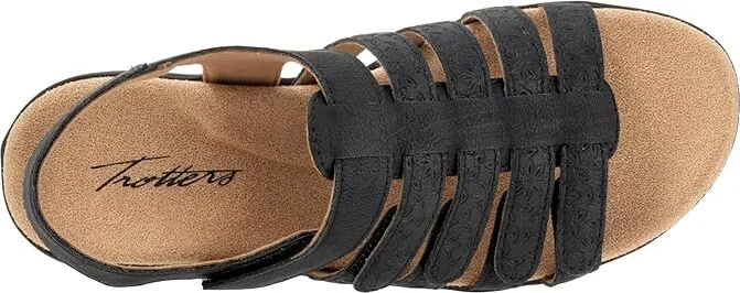 Trotters Tiki Tool Women's Sandals Black : 9.5 M (B), Leather - Image 2