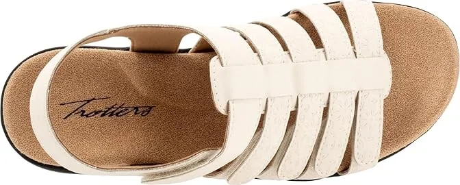 Trotters Tiki Tool Women's Sandals Ivory : 6.5 W (D), Leather - Image 2