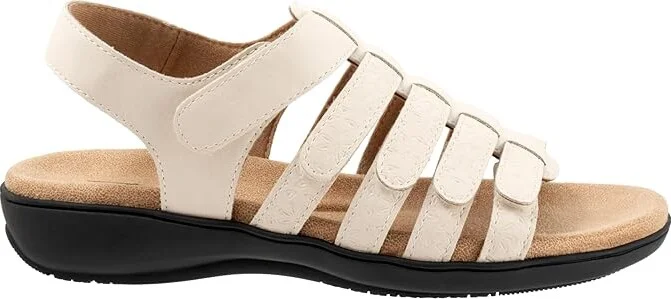 Trotters Tiki Tool Women's Sandals Ivory : 6.5 W (D), Leather - Image 6