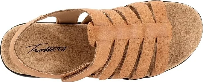 Trotters Tiki Tool Women's Sandals Tan : 10.5 W (D), Leather - Image 2