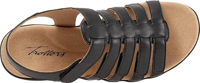 Trotters Tiki Women's Shoes Black : 5.5 M (B), Leather - Image 2